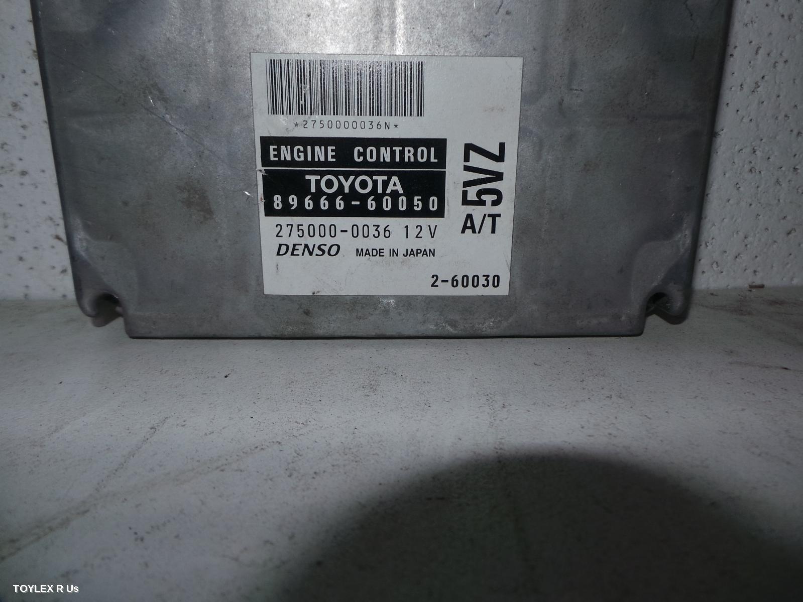 TOYOTA PRADO, Ecu, ENGINE ECU, 3.4, 5VZ-FE, PETROL, AUTO, P/N 8966660050, ECU ONLY, 95 SERIES, 07/96-12/02 44228